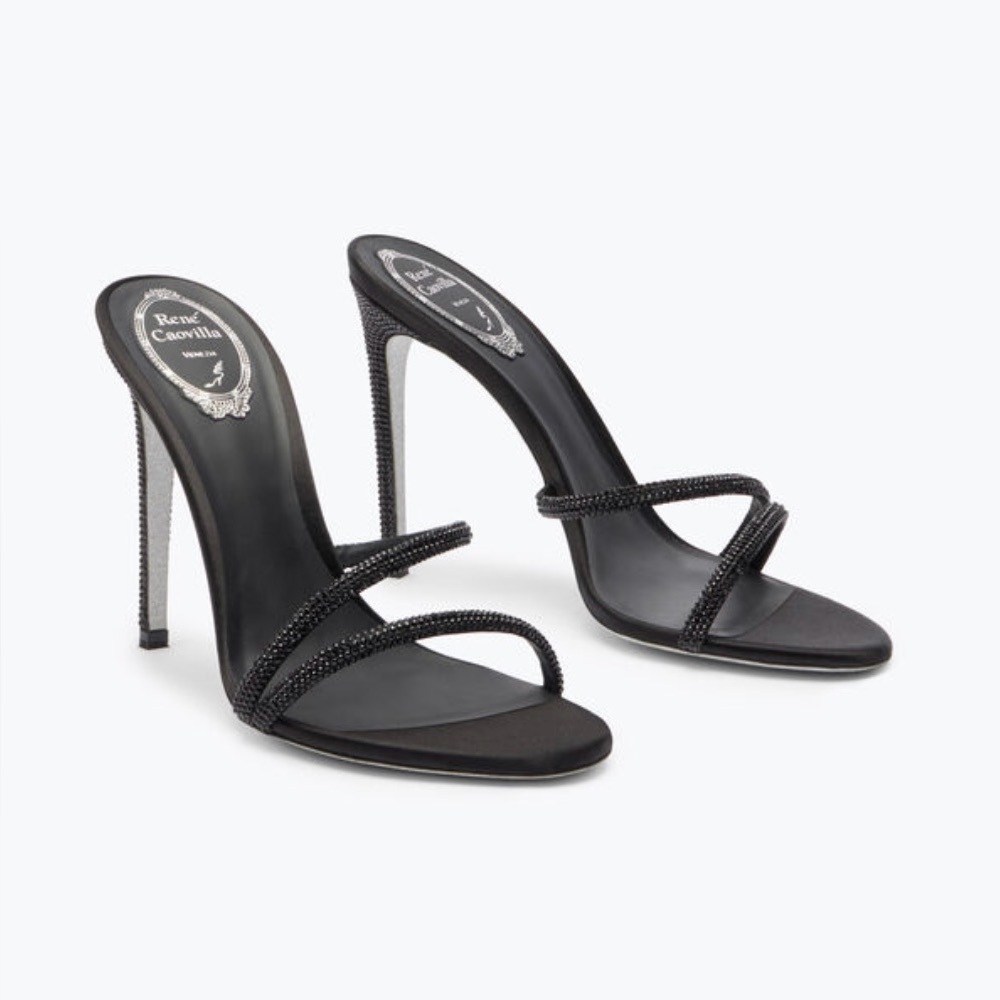 Rene Caovilla Black Heels 40.5